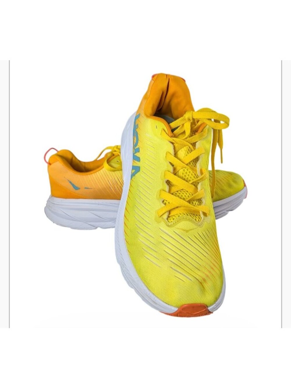 Hoka One One Rincon 3 Men's Running Shoes Yellow size14D Lightweight
